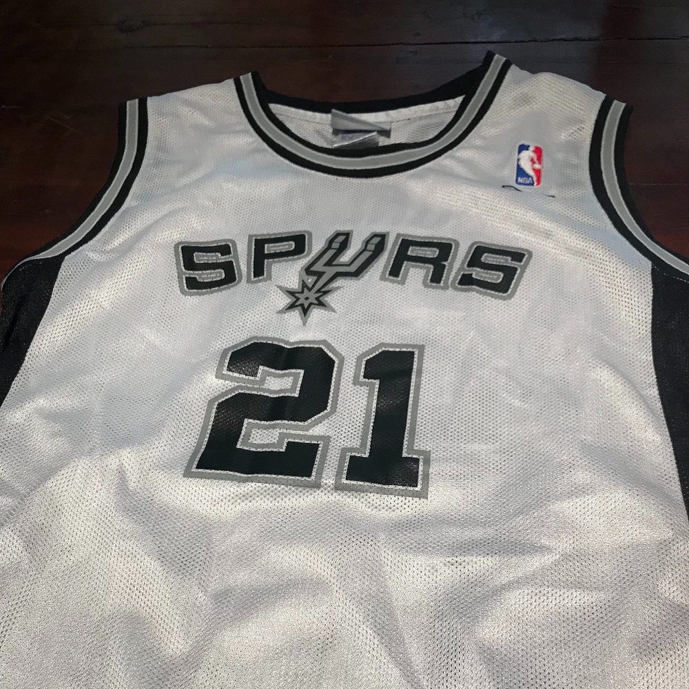 Authentic Reebok Spurs Kids Tim Duncan Jersey